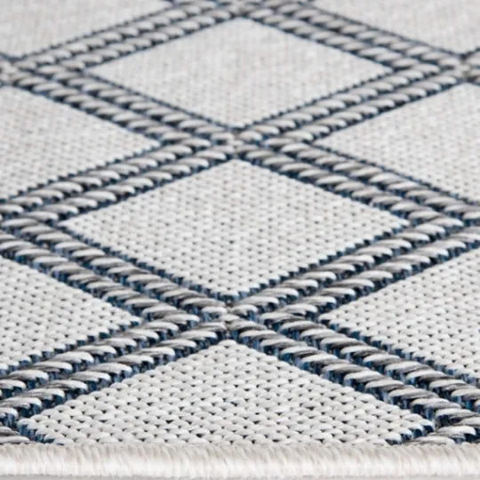 Kirkland's Home Gray Auckland Trellis Outdoor Area Rug, 5X7- Outdoor Rugs