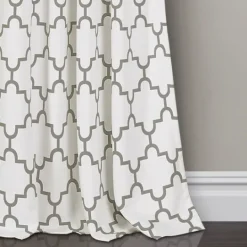 Kirkland's Home Gray Bella Curtain Panel Set, 84 In.- Curtains & Drapes