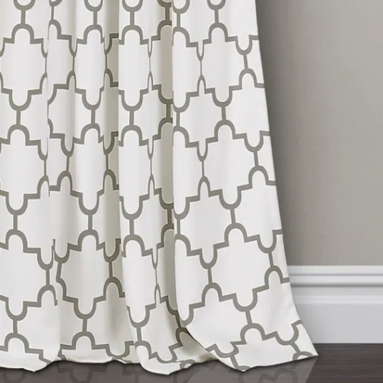 Kirkland's Home Gray Bella Curtain Panel Set, 84 In.- Curtains & Drapes