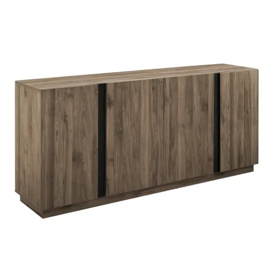 Kirkland's Home Gray Brown Modern 2-Door Sideboard- Cabinets & Sideboards