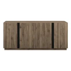 Kirkland's Home Gray Brown Modern 2-Door Sideboard- Cabinets & Sideboards