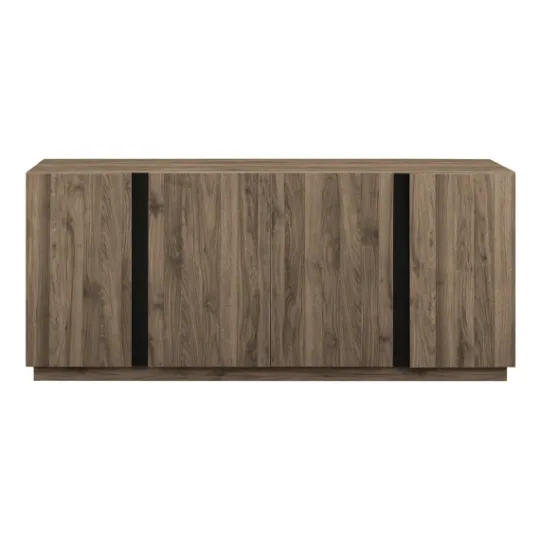 Kirkland's Home Gray Brown Modern 2-Door Sideboard- Cabinets & Sideboards