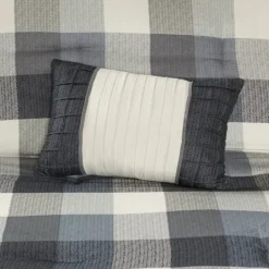 Kirkland's Home Gray Buffalo Check King 7-Pc. Comforter Set- Comforters