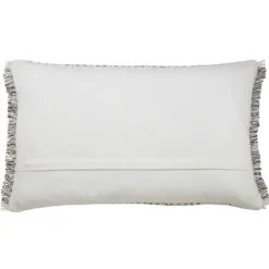 Kirkland's Home Gray Chevron Long Stitch Lumbar Throw Pillow- Pillows
