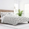 Kirkland's Home Gray Chevron Reversible 3-Pc. King Quilt Set- Quilts