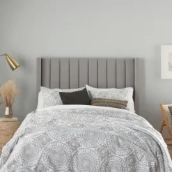 Kirkland's Home Gray Cloud Floral King 3-Pc. Comforter Set- Comforters