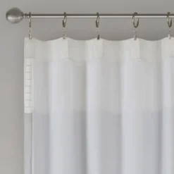 Kirkland's Home Gray Color Block Striped Curtain Panel, 84 In.- Curtains & Drapes
