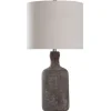 Kirkland's Home Gray Concrete Jug Table Lamp- Table Lamps