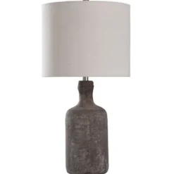 Kirkland's Home Gray Concrete Jug Table Lamp- Table Lamps