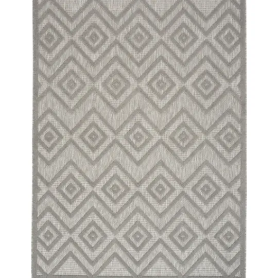 Kirkland's Home Gray Diamond Indoor/Outdoor Area Rug, 5X7- Outdoor Rugs