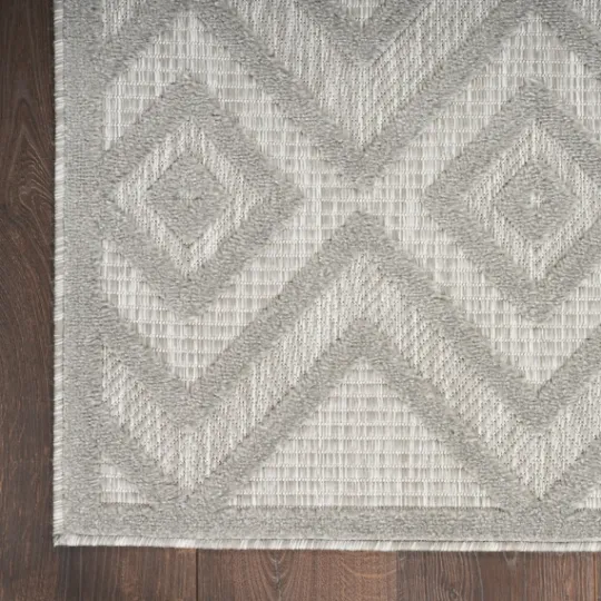 Kirkland's Home Gray Diamond Indoor/Outdoor Area Rug, 5X7- Outdoor Rugs