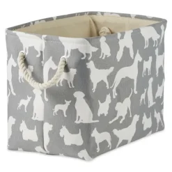 Kirkland's Home Gray Dog Show Rectangular Storage Bin, 16 In.- Baskets & Boxes