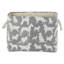 Kirkland's Home Gray Dog Show Rectangular Storage Bin, 16 In.- Baskets & Boxes