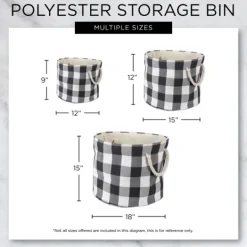Kirkland's Home Gray Dog Show Round Storage Bin, 18 In.- Baskets & Boxes