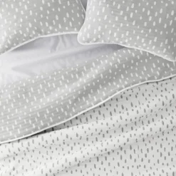 Kirkland's Home Gray Dotted Reversible 3-Pc. Queen Quilt Set- Quilts