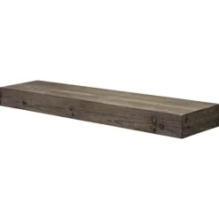 Kirkland's Home Gray Floating Rustic Wooden Wall Shelf, 3 Ft.- Shelves