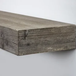Kirkland's Home Gray Floating Rustic Wooden Wall Shelf, 3 Ft.- Shelves