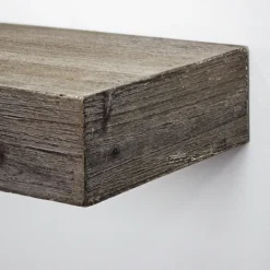 Kirkland's Home Gray Floating Rustic Wooden Wall Shelf, 3 Ft.- Shelves