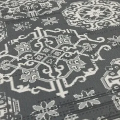 Kirkland's Home Gray Floral Cushioned Kitchen Mat- Kitchen & Floor Mats