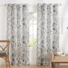 Kirkland's Home Gray Floral 2-Pc. Curtain Panel Set, 84 In.- Curtains & Drapes