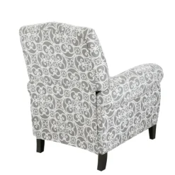 Kirkland's Home Gray Fretwork Orville Recliner- Accent Chairs