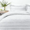 Kirkland's Home Gray Geometric 3-Pc. King Duvet Cover Set- Duvets