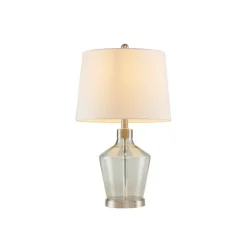 Kirkland's Home Gray Glass Bold Table Lamps, Set Of 2- Table Lamps