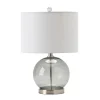 Kirkland's Home Gray Glass Globe Table Lamp- Table Lamps