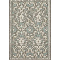 Kirkland's Home Gray Global Ikat Indoor/Outdoor Area Rug, 5X7- Outdoor Rugs