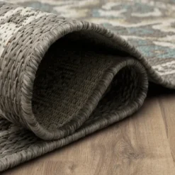 Kirkland's Home Gray Global Ikat Indoor/Outdoor Area Rug, 5X7- Outdoor Rugs