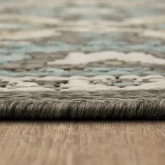 Kirkland's Home Gray Global Ikat Indoor/Outdoor Area Rug, 5X7- Outdoor Rugs