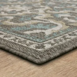 Kirkland's Home Gray Global Ikat Indoor/Outdoor Area Rug, 5X7- Outdoor Rugs