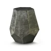 Kirkland's Home Gray Hand-Stamped Iron Hexagon Accent Table- Accent & End Tables