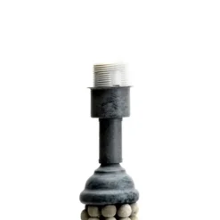 Kirkland's Home Gray Iron And Rattan Beaded Table Lamp- Table Lamps