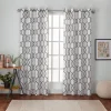 Kirkland's Home Gray Kenzie Curtain Panel Set, 96 In- Curtains & Drapes