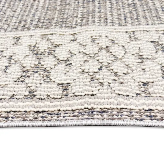 Kirkland's Home Gray Leopard Border Outdoor Area Rug, 7X10- Outdoor Rugs