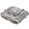 Kirkland's Home Gray Line Work Throw- Blankets & Throws