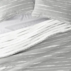 Kirkland's Home Gray Linear Reversible 2-Pc. Twin Quilt Set- Quilts