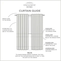 Kirkland's Home Gray Marl Blackout 2-Pc. Curtain Panel Set, 96 In.- Curtains & Drapes