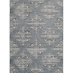 Kirkland's Home Gray Medallion Devora Indoor/Outdoor Area Rug, 5X7- Outdoor Rugs
