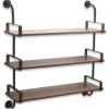 Kirkland's Home Gray Modern Triple Rack Wall Shelf- Shelves