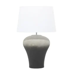Kirkland's Home Gray Ombre Ceramic Table Lamp- Table Lamps