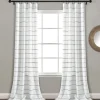Kirkland's Home Gray Ombre Stripe Curtain Panel Set, 95 In.- Curtains & Drapes