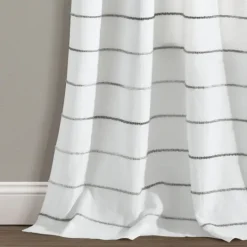 Kirkland's Home Gray Ombre Stripe Curtain Panel Set, 84 In.- Curtains & Drapes