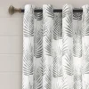 Kirkland's Home Gray Palm Leaves Curtain Panel Set, 84 In.- Curtains & Drapes