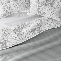 Kirkland's Home Gray Patchwork Reversible 3-Pc. Queen Quilt Set- Quilts