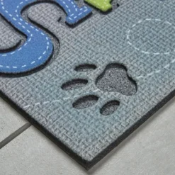 Kirkland's Home Gray Paw Stitched Doormat- Doormats