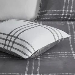 Kirkland's Home Gray Plaid Dayton 3-Pc. Full/Queen Comforter Set- Comforters