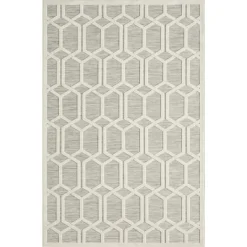 Kirkland's Home Gray Raised Honeycomb Indoor/Outdoor Area Rug, 7X9- Outdoor Rugs