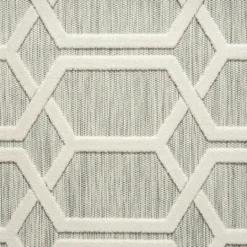 Kirkland's Home Gray Raised Honeycomb Indoor/Outdoor Area Rug, 7X9- Outdoor Rugs